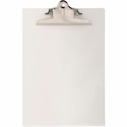 Saunders  Clipboard, w/ Hanging Hole, Recycled, 1" Cap, Clear