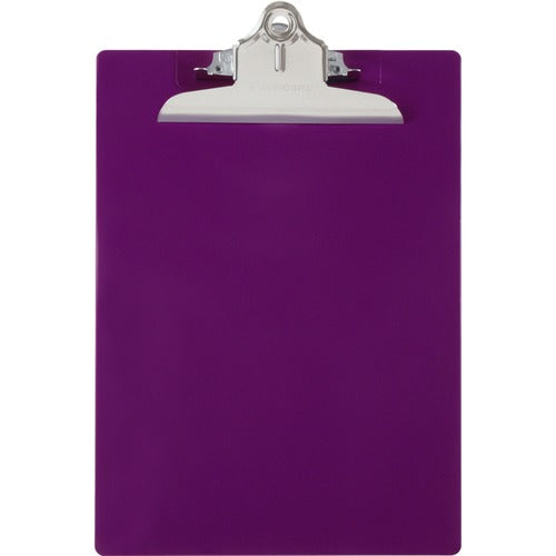 Saunders  Antibacterial Clipboard,w/ Hanging Hole,1" Cap.,Purple