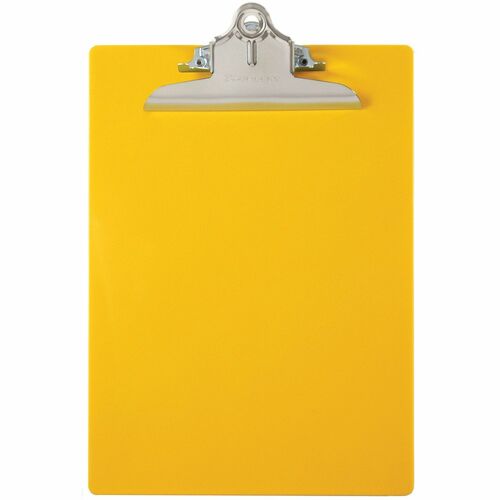Saunders  Clipboard, w/ Hanging Hole, Recycled, 1" Cap, Yellow
