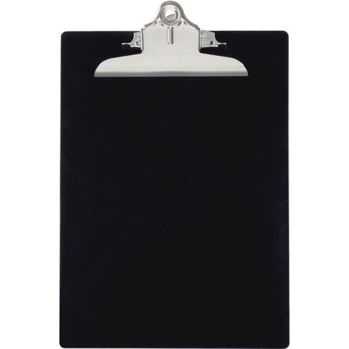 Saunders  Antibacterial Clipboard,w/ Hanging Hole,1" Cap.,9"x12",Black