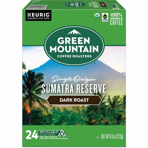 Green Mountain  Coffee,Sumatra Reserve,Dark Roast,K-Cup,24/BX-GMT4060