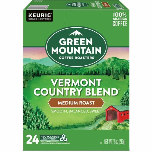 Green Mountain  Coffee,Vermont Country,Medium Roast,K-Cup,24/BX-GMT6602
