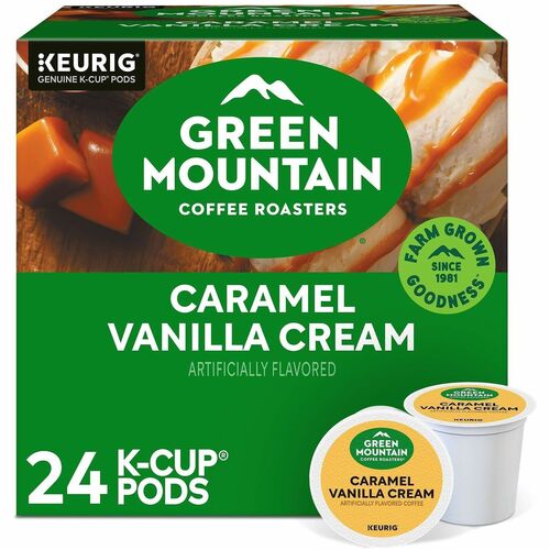 Green Mountain  Coffee,Caramel Vanilla Cream,K-Cup,24/BX-GMT6700