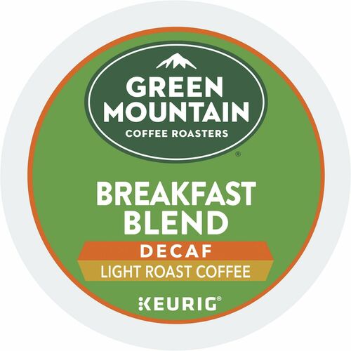 Green Mountain  Coffee,Decaf,Breakfast Blend,Light Roast,K-Cup,24/BX-GMT7522
