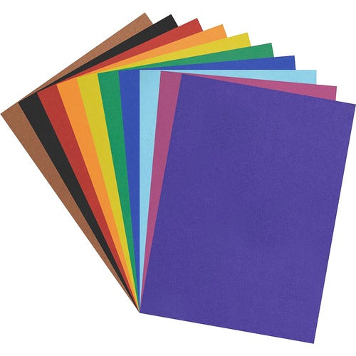 Pacon  Poster Board, 4-Ply, 22"x28", 10 Colors, 25/CT, AST