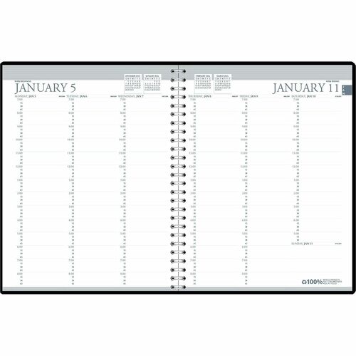 House Of Doolittle  Weekly Planner, 12 Mth Jan-Dec, 5"x8", BK Cover-HOD27202
