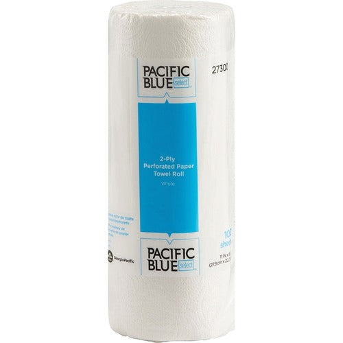 Georgia-Pacific  Perforated Towels,2-Ply,8-13/16"x11",100 SH/RL,White-GPC27300