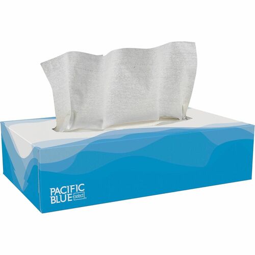 Georgia-Pacific  Facial Tissue, Flat Box, 2 Ply, 100 SH/BX, White-GPC48100