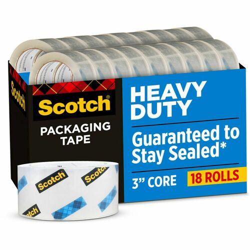 3M  Packaging Tape, Cabinet Pk, 1.88"x54.6 Yds, 18 Rolls/PK, CL
