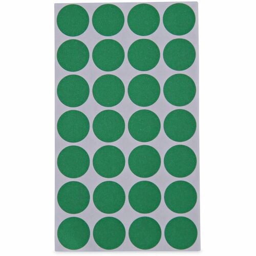 Universal  Self-Adhesive Removable Color-Coding Labels, 0.75" dia, Green, 28/Sheet, 36 Sheets/Pack