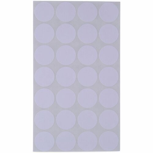 Universal  Self-Adhesive Removable Color-Coding Labels, 0.75" dia, White, 28/Sheet, 36 Sheets/Pack