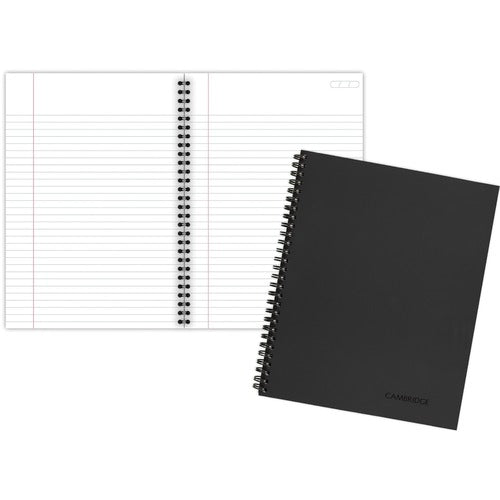 Mead  Business Notebooks,College Rld,80 Shts,6-1/2"x9-1/2",BK Cvr