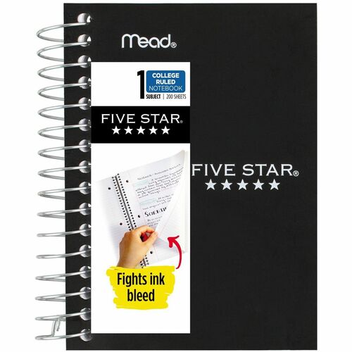 Mead  Notebook, College Ruled, 200 Sheets, 5-1/2"x4", Assorted