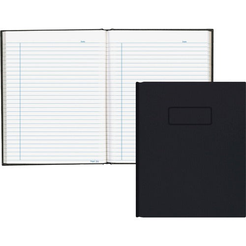 Rediform  Business Notebook,192 Shts,College/Margin,9-1/4"x7-1/4",BK