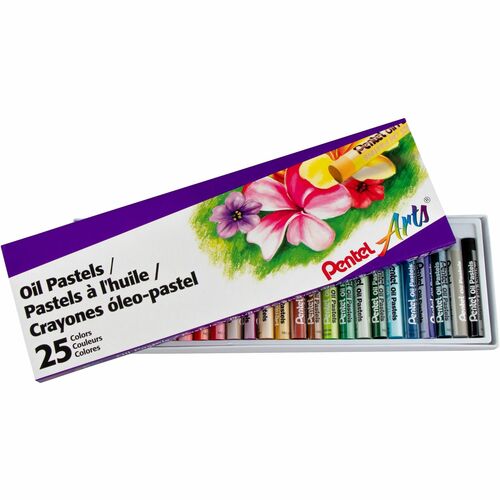 Pentel  Oil Pastels, 25/ST, Assorted