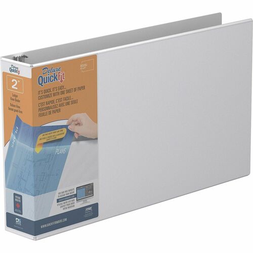 Stride, Inc.  Ledger Binder, D-Ring, 2" Capacity, 11"x17" Sht Size,White