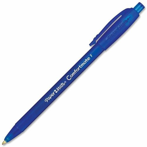 Paper Mate  Comfortmate Retractable Ballpoint Pen, Fine, Blue/BE