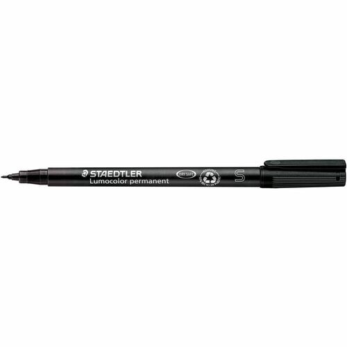 Staedtler  Fiber Tip Marker Permanent, Superfine, 10/BX, Black