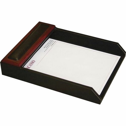 Dacasso  Letter Tray,13-3/5"x10-3/5"x2-1/2",RWD/BK
