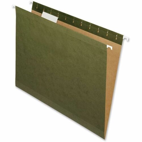 Nature Saver  Hanging File Folders,Recycled,1/5 Cut,Letter,25/BX,Green