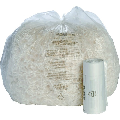 SKILCRAFT  Shredder Bags, 0.65 mil,10 Gallon Cap.,24"x26", 100/BX,CL