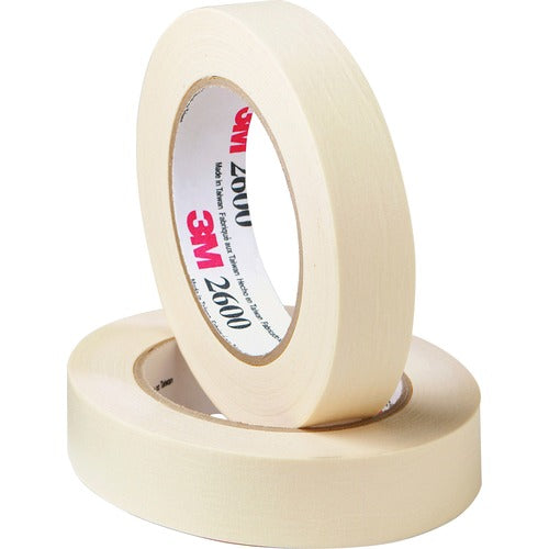 3M  Economy Masking Tape, 3" Core, 9RL/PK, 1"x60 Yards