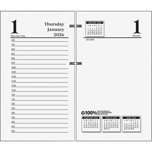 House Of Doolittle  Desk Calendar Refill,12Mths Jan/Dec,Rld,3-1/2"x6",WE-HOD4717