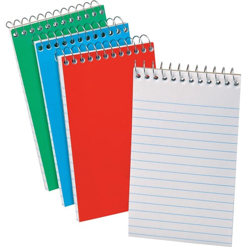 Tops  Memo Book, 60 Sheets, 3"x5", Narrow Ruled, 3/PK, Assorted