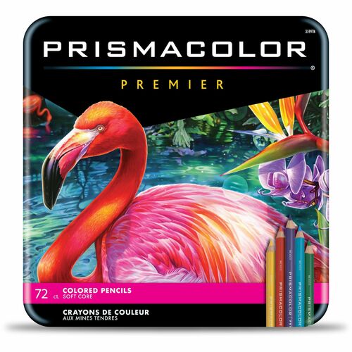 Newell Brands  Color Pencils, Woodcase, Prisma, 72/ST, Assorted