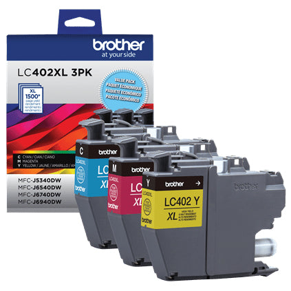 Brother LC402XL3PKS ink cartridge 1 pc(s) Original High (XL) Yield Cyan, Magenta, Yellow