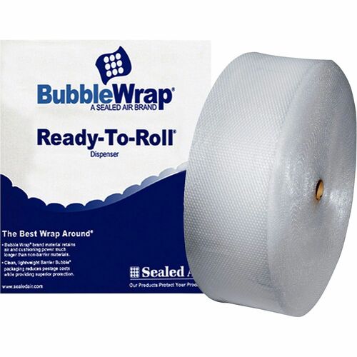 Sealed Air  Bubble Wrap,Multipurpose,3/16" Bubble,12"x250' Roll,Clear