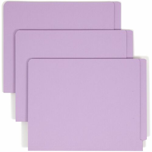 Smead  Color Fastener Folder, 3/4" Exp, Letter, 50/BX, Lavender