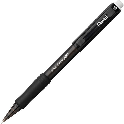 Pentel  Mechanical Pencil,Refillable Lead/Eraser,.9mm,Smoke