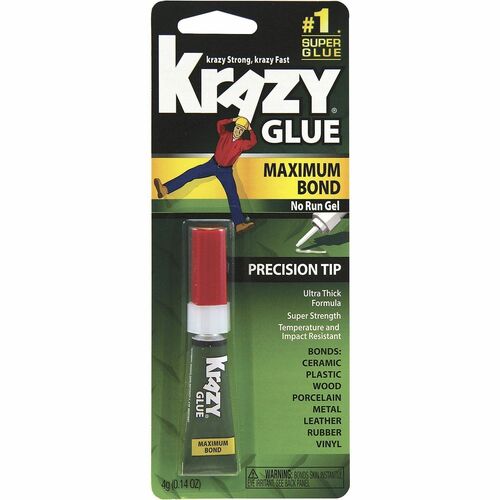 Grenwood Brand  Advanced Crazy Glue Gel, Maximum Bond, 4g Tube-GWBKG48448MR