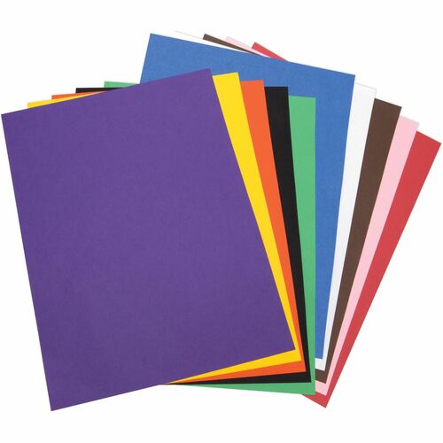 Pacon  Construction Paper,76 lb.,18"x24",50/PK,Assorted