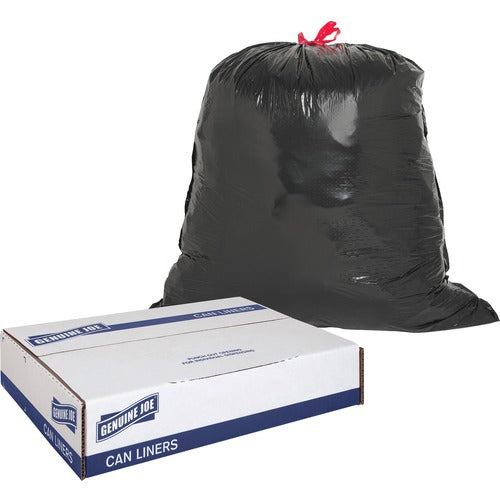 Genuine Joe  Trash Can Liners,30 Gal.,1.05 mil, 30"x32", 42/CT, BK-GJO01230
