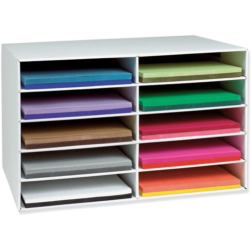 Pacon  Constructn Paper Unit, 10 Slots, 16-78"x18-1/2"x26-7/8", WE