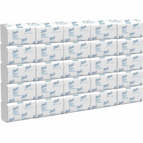 Kimberly-Clark Professional  Folded Paper Towels, 9-2/5"x12-2/5", 175 Sht/PK, 25/CT, WE