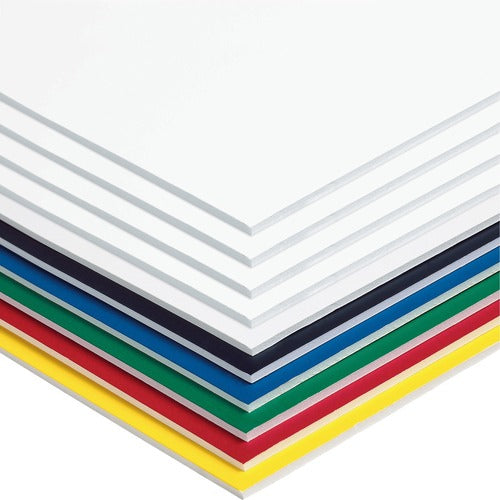 Pacon  Foam Board, 3/16" Thick, 20"x30", 10/CT, Assorted