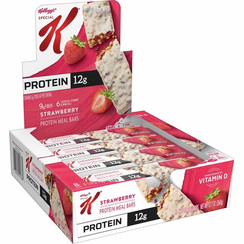 Keebler Co.  Protein Meal Bars, Strawberry, 1.59oz, 8/BX