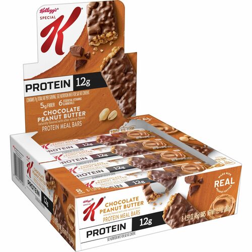 Keebler Co.  Protein Meal Bars, Chocolate Peanut Butter, 1.59oz, 8/BX