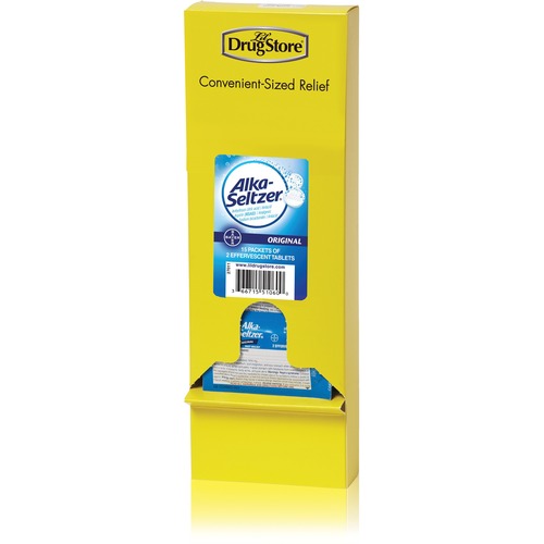LIL' Drug Store  Alka-Seltzer Medicine Tablets,Dispenser Refill, 2/PK, 15/BX