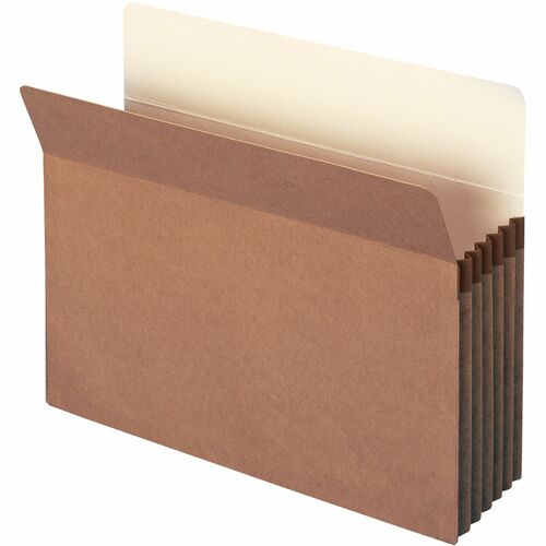 Smead  File Pocket, Recycled, 5-1/4" Exp, Letter, 10/BX, Red Rope