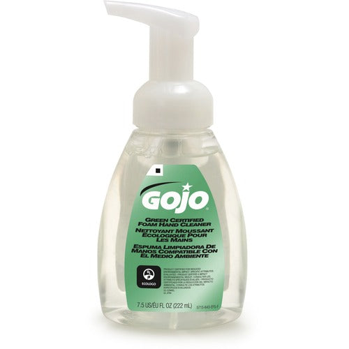Gojo  Handwash, Foam, Green Certified, 7.5oz Pump Bottle, CL-GOJ571506