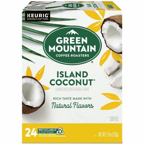 Green Mountain  Coffee,Island Coconut,K-Cup,24/BX,Brown-GMT6720