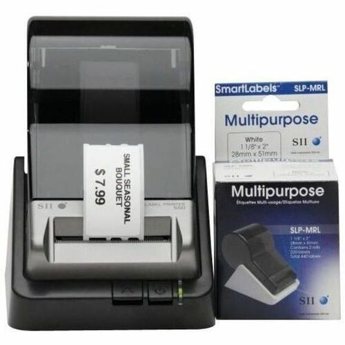 Seiko  Multipurpose Labels, 1-1/8"x2", 220/Roll, 2/BX, White