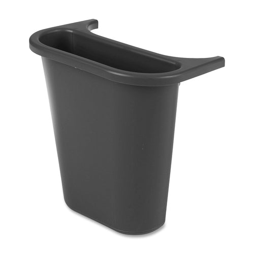 Rubbermaid Commercial Products  Side Bin, f/Recycling, 7-1/5"x10-3/5"x11-1/2", Black