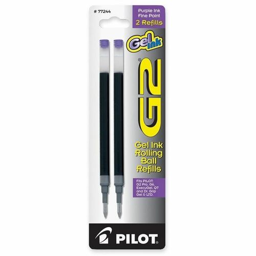 Pilot  Gel Ink Refill, Fine Point, 2/PK, Purple Ink