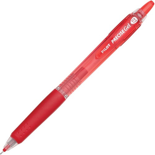 Pilot  Gel Pen, Retractable, Refillable, Fine Point, Red Ink