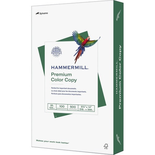 Hammermill  Copy Paper,Color,28 lb,100 Bright,8-1/2"x14",500/RM,WE-HAM102475